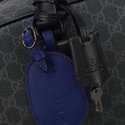 Borsa da viaggio Gucci GG Emblem grande Replica Gucci 821158 Nero Imitazione