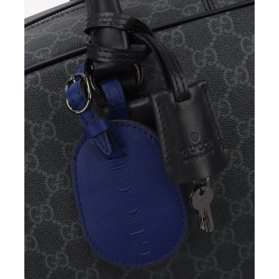 Borsa da viaggio Gucci GG Emblem grande Replica Gucci 821158 Nero Imitazione