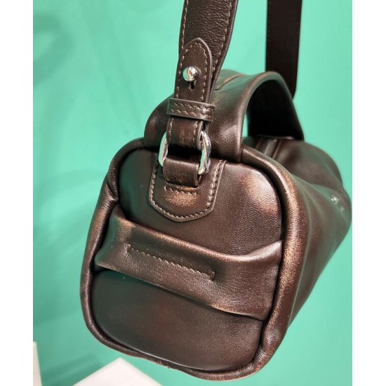 Borsa a tracolla Prada Nappa Replica 2VH188 Caffè scuro Imitazione