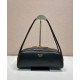 Replica Borsa a tracolla Prada Swing Smooth 1BC249 Nero Imitazione