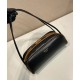 Replica Borsa a tracolla Prada Swing Smooth 1BC249 Nero Imitazione