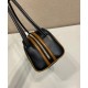 Replica Borsa a tracolla Prada Swing Smooth 1BC249 Nero Imitazione