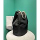 Borsa tote Prada Mariner Media Re-Nylon Replica 2VG133 Nero/Caffè