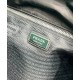 Borsa tote Prada Mariner Media Re-Nylon Replica 2VG133 Nero/Caffè