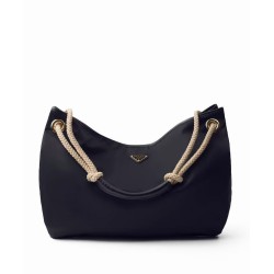 Borsa a tracolla Prada Mariner grande Re-Nylon Replica 1BC244 Nero/Caffè Imitazione