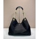 Borsa a tracolla Prada Mariner grande Re-Nylon Replica 1BC244 Nero/Caffè Imitazione