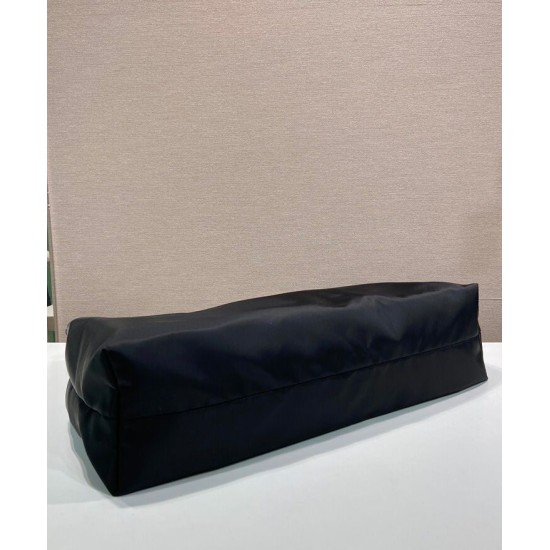 Borsa a tracolla Prada Mariner grande Re-Nylon Replica 1BC244 Nero/Caffè Imitazione