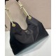 Borsa a tracolla Prada Mariner grande Re-Nylon Replica 1BC244 Nero/Caffè Imitazione