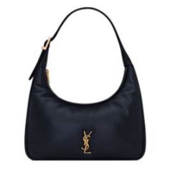 Replica Borsa a hobo YSL Saint Laurent Calypso Mini scollatura profonda nera Imitazione