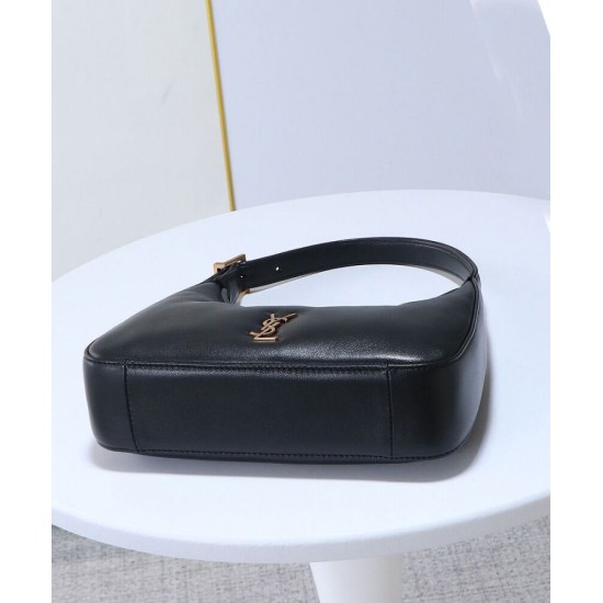 Replica Borsa a hobo YSL Saint Laurent Calypso Mini scollatura profonda nera Imitazione