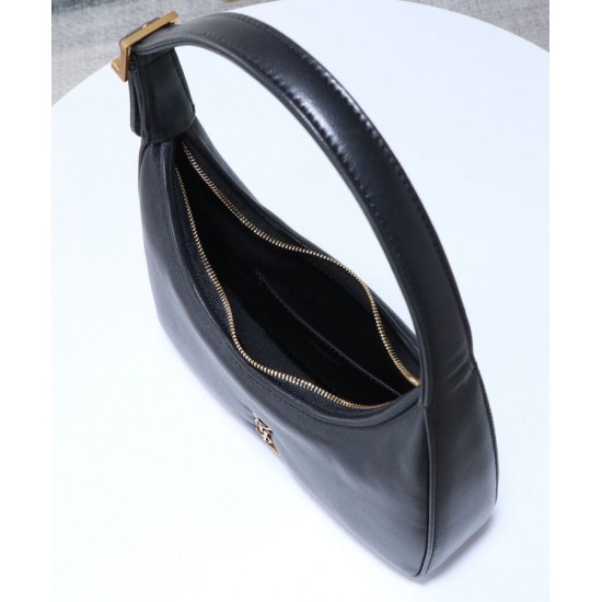 Replica Borsa a hobo YSL Saint Laurent Calypso Mini scollatura profonda nera Imitazione