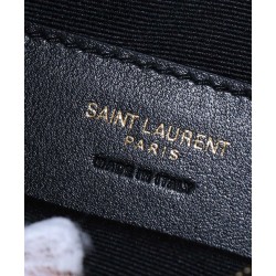 Replica Borsa a hobo YSL Saint Laurent Calypso Mini scollatura profonda nera Imitazione