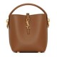 Replica Borsa a hobo YSL Saint Laurent Le 37 Mini Shiny 765870 Caffè Imitazioni Falso