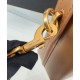 Replica Borsa a hobo YSL Saint Laurent Le 37 Mini Shiny 765870 Caffè Imitazioni Falso