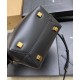 Replica Borsa a secchiello YSL Saint Laurent Le 37 Mini Shiny 765870 Nero Imitazioni Falso