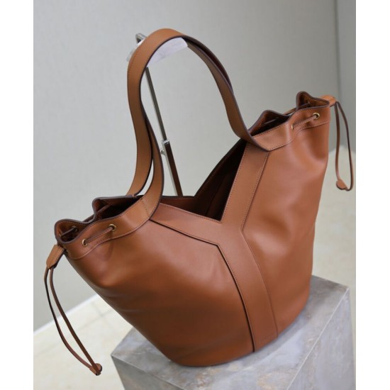 Replica Borsa a hobo YSL Saint Laurent Y Grande 833160 Caffè Imitazione