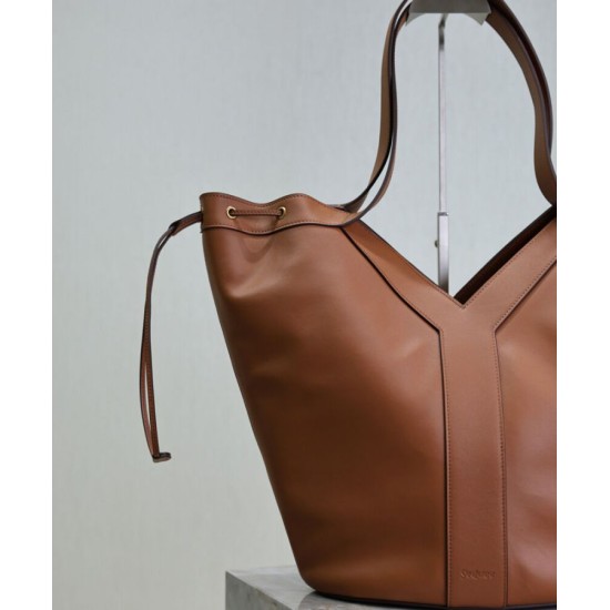 Replica Borsa a hobo YSL Saint Laurent Y Grande 833160 Caffè Imitazione