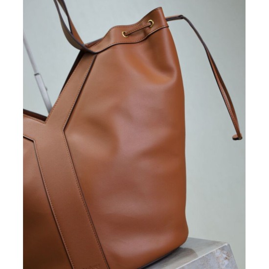 Replica Borsa a hobo YSL Saint Laurent Y Grande 833160 Caffè Imitazione