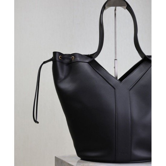 Replica Borsa a hobo YSL Saint Laurent Y Grande 833160 Nero Imitazioni Falso