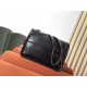 Replica Borsa vintage YSL Saint Laurent Niki Baby stropicciata nera Imitazioni Falso
