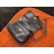 Replica Borsa vintage YSL Saint Laurent Niki Baby stropicciata nera Imitazioni Falso