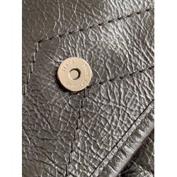Replica Borsa vintage YSL Saint Laurent Niki Baby stropicciata nera Imitazioni Falso