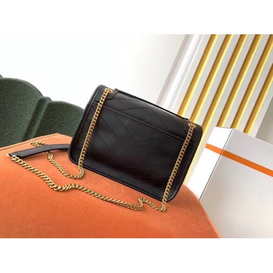 Borsa vintage YSL Saint Laurent Niki Baby replica nera Imitazione