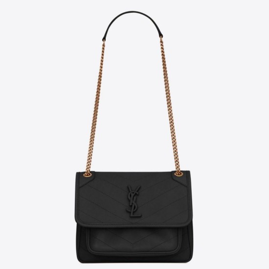 Borsa vintage YSL Saint Laurent Niki Baby replica nera Imitazione