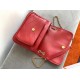 Borsa vintage YSL Saint Laurent Niki Baby Replica rossa stropicciata Imitazione