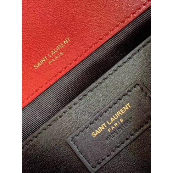 Borsa vintage YSL Saint Laurent Niki Baby Replica rossa stropicciata Imitazione