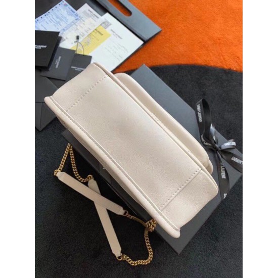 Replica Borsa vintage YSL Saint Laurent Niki Baby bianca Imitazioni Falso