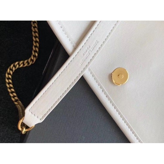 Replica Borsa vintage YSL Saint Laurent Niki Baby bianca Imitazioni Falso