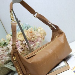 Replica Borsa Dior Piccola/Media D-Journey in Vitello Liscio Vintage Cammello imitazione False Online