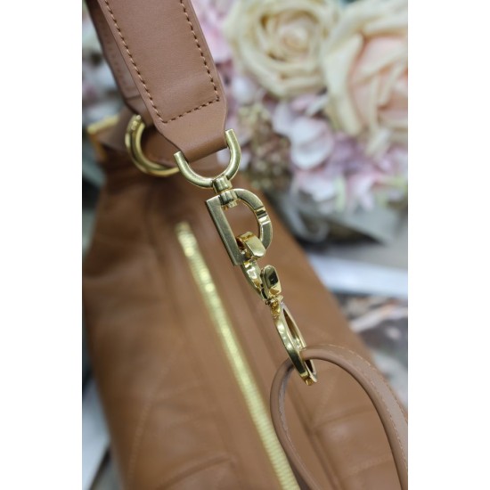 Replica Borsa Dior Piccola/Media D-Journey in Vitello Liscio Vintage Cammello imitazione False Online