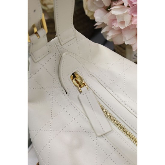 Replica Borsa Dior Piccola/Media D-Journey in Vitello Liscio Vintage Beige imitazione False Online