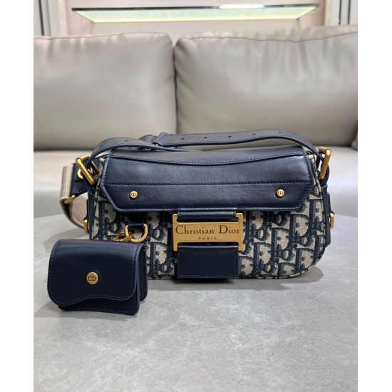 Replica Borsa Dior Piccola Streetchic M3913 Blu scuro imitazione False Online