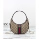 Replica Borsa a tracolla piccola Gucci Ophidia 838463 Caffè scuro imitazione False Online