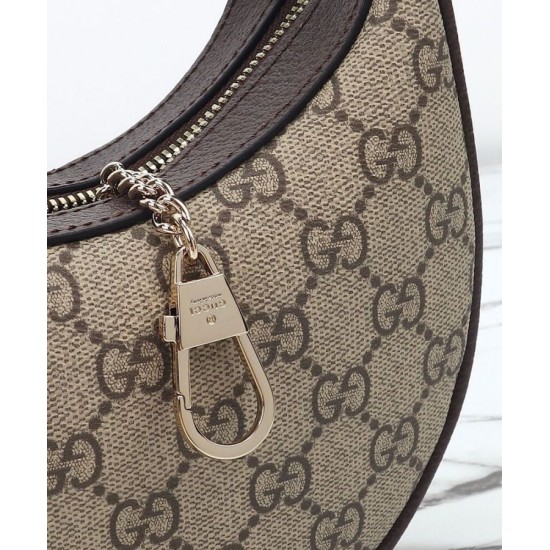 Replica Borsa a tracolla piccola Gucci Ophidia 838463 Caffè scuro imitazione False Online