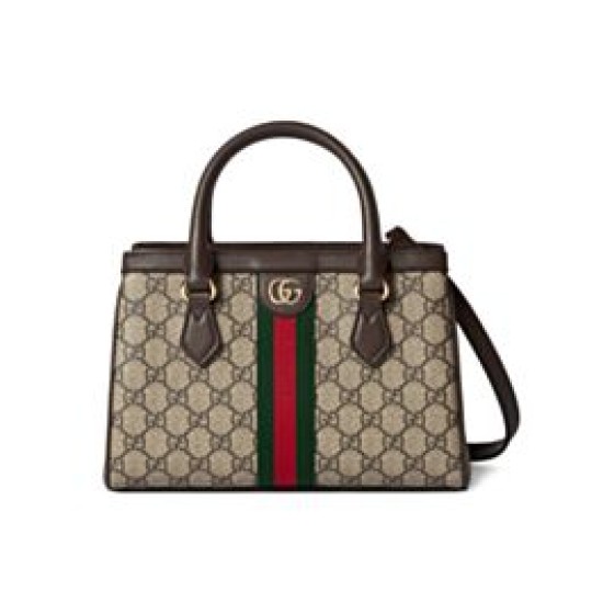 Replica Borsa tote Gucci Ophidia piccola/media 836840 Caffè scuro imitazione False Online