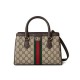 Replica Borsa tote Gucci Ophidia piccola/media 836840 Caffè scuro imitazione False Online