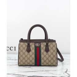 Replica Borsa tote Gucci Ophidia piccola/media 836840 Caffè scuro imitazione False Online