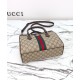 Replica Borsa tote Gucci Ophidia piccola/media 836840 Caffè scuro imitazione False Online