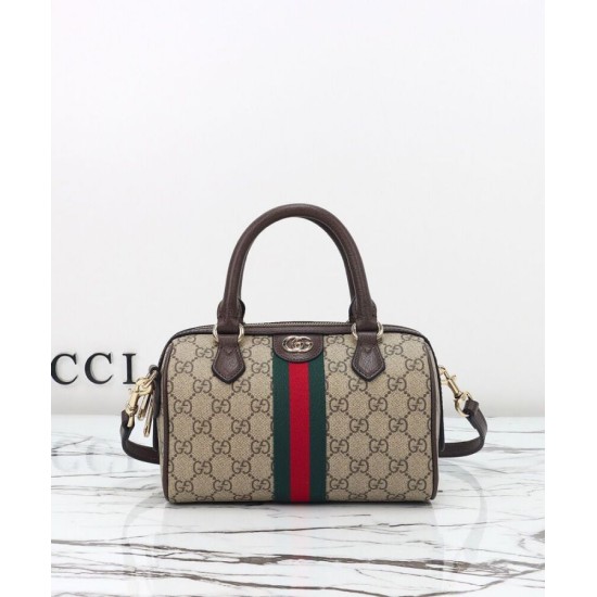 Replica Borsa bauletto piccola Gucci Ophidia 841294 Caffè scuro imitazione False Online