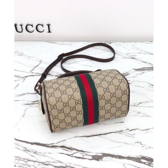 Replica Borsa bauletto piccola Gucci Ophidia 841294 Caffè scuro imitazione False Online