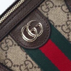 Replica Borsa bauletto piccola Gucci Ophidia 841294 Caffè scuro imitazione False Online