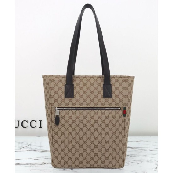Replica Borsa tote media Gucci in tela GG 834796 Caffè imitazione False Online