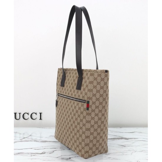 Replica Borsa tote media Gucci in tela GG 834796 Caffè imitazione False Online