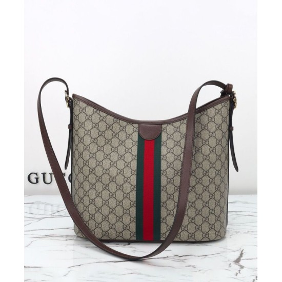 Replica Borsa a tracolla grande Gucci Ophidia 836871 Caffè scuro imitazione False Online