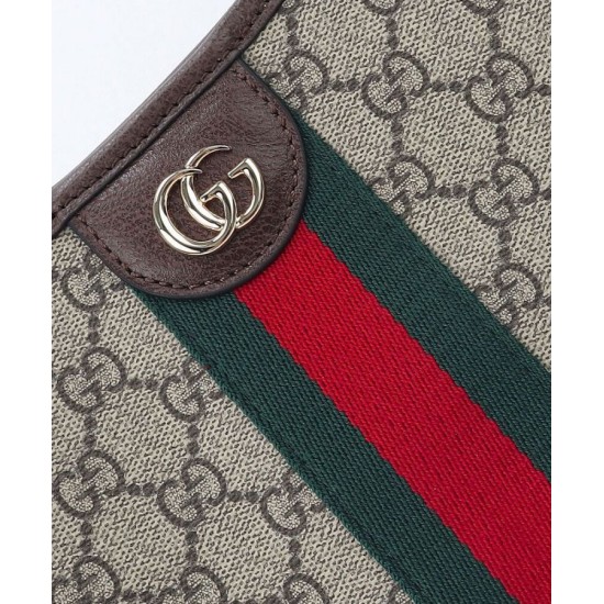 Replica Borsa a tracolla grande Gucci Ophidia 836871 Caffè scuro imitazione False Online
