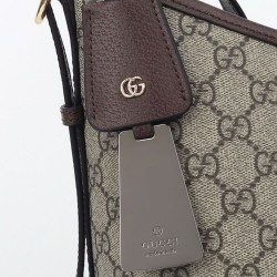 Replica Borsa a tracolla grande Gucci Ophidia 836871 Caffè scuro imitazione False Online